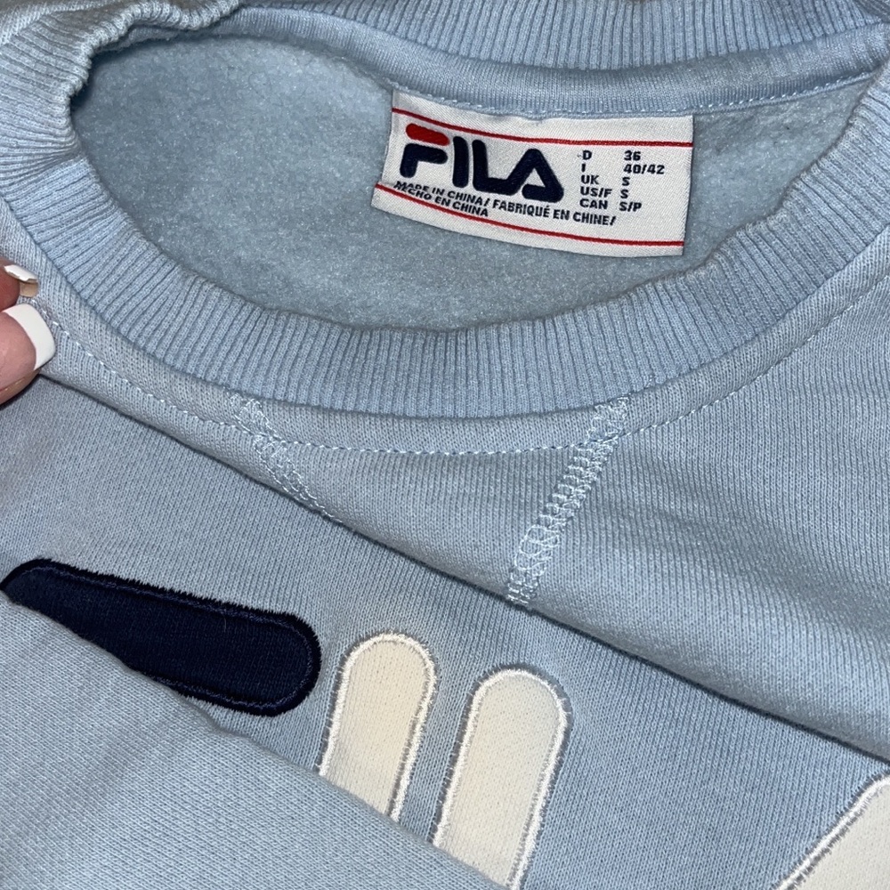 FILA Light Blue Crewneck Sweater